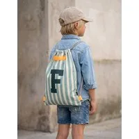 coopz Schulrucksack Letterbag Turnbeutel Stripe grün/blau