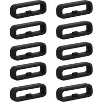kwmobile 10x Smart Watch Band Halterung für 18mm Smartwatch Strap (Universal) Smartwatch, 10-tlg., Bandschlaufe für Fitness Tracker und Smart Uhr aus Silikon