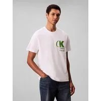 Calvin Klein T-Shirt SS 20S EU CK OVERLAP GRAPHIC TEE Mit Rundhalsausschnitt, regular fit