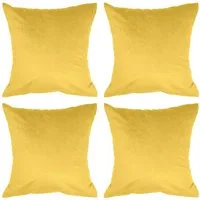 Amilian Kissenbezüge - 4er Set Kissenbezug - Zierkissenbezüge - Kissenhüllen, (4 Stück), 40x40 cm, Kissenhülle für Kissen, Zierkissen, Sofakissen, Dekokissen