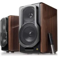 Edifier® S2000MKIII Regal-Lautsprecher 2.0 (Bluetooth, 130 W, Nahfeld-Aktiv-Dreifachverstärker, Studiomonitorlautsprecher für Audiophile mit kabellosem Line-in- und optischem Eingang)