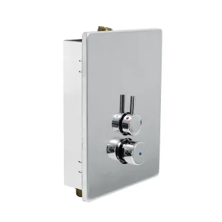 Tres Zeitgeschaltete Unterputz Armatur für Dusche mit Temperaturwähler , 01217901 01217901