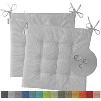 heimtexland Sitzkissen Outdoor Stuhlkissen Garten Stuhlpolster wetterfest, schmutz- und wasserabweisend I UV-beständig I 40 x 40 x 3 cm