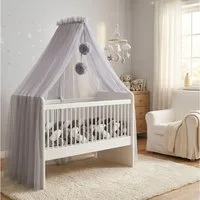 Baby Fancyroom Betthimmel Betthimmel aus 12 Meter Tüll aus 1. Klasse für Kinderbett Gitterbett, Himmel für Babybett Kinderbett