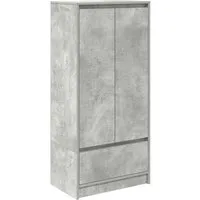 vidaXL Sideboard Schrank mit Schublade Betongrau 55,5x34x119,5 cm Holzwerkstoff (1 St)