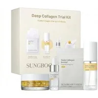 Sungboon Editor Hautpflege-Set Deep Collagen Trial Kit – 4-teilige Kollagen-Routine Starter Kit, mit Retinol und Hyaluronsäure, Anti-Aging Korean Skincare