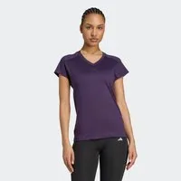 adidas Performance T-Shirt AEROREADY TRAIN ESSENTIALS MINIMAL BRANDING V-NECK Trainingsshirt, feuchtigkeitsabsorbierend mit V Ausschnitt
