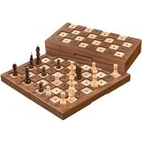 Philos Spiel, Schachkassette Blindenschach - Feld 33 mm Schach für blinde Menschen