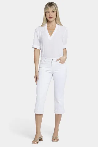Marilyn Straight Crop Jeans aus Cool Embrace® Denim | Optisches Weiß