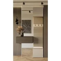 Raumhirsch Furniture Schuhschrank Garderobenmöbel, Flurgarderobe, Garderobe (Maße 50 x 35 x 238 cm, set) Sitzbank, Schrank, 3 Haken