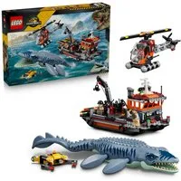 LEGO® Mosasaurier-Angriff auf das Boot (77983), LEGO Jurassic World Konstruktionsspielsteine, (703 St), Made in Europe