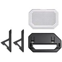 Chassis-Ständer-Kit für The Tower 600 Snow schwarz/weiß, zum horizontalen Aufstellen