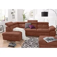 exxpo - sofa fashion Ecksofa Spring, super bequem und komfortabel mit Armteil- und Kopfteilfunktion, mit Bettfunktion & Bettkasten, Luxus-Microfaser +Simply Clean!