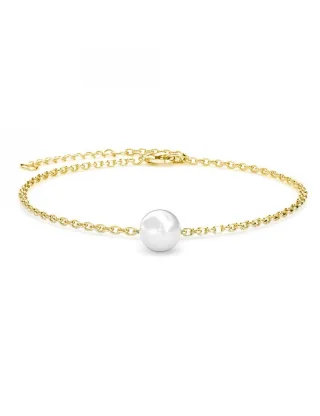 Kristall-Perlenarmband - Gold und Kristall