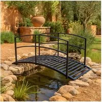 HTI-Living Zierbrücke Zierbrücke / Teichbrücke aus Metall, (Stück, 1 St., 1 Gartenbrücke), Metallbrücke