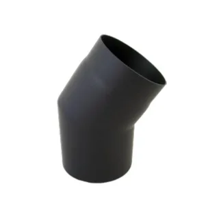Bertrams Bogen 05SB33-200 33°, 2-tlg., Ø 200 x 2 mm, feststehend, ohne Tür, schwarz