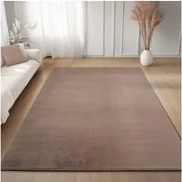 Carpettex Veloursteppich Unicolor - Einfarbig, Läufer, Höhe: 11 mm, Perfekt geeignet für Wohnzimmer, Schlafzimmer,Küche,Kinderzimmer