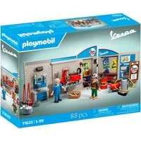 Playmobil® 60s Vespa Garage (71620), Vespa Konstruktions-Spielset, (88 St), Made in Europe