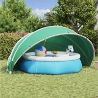 vidaXL Poolüberdachung, Pool-Dome Blau 500 x 500 x 236 cm