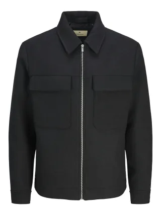 JACK&JONES - JPRCCRUSSEL WOOL BLEND JACKET SN black - Gr. - M