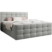Luxusbetten24 Boxspringbett Luxor in Bouclé, mit Stauraum