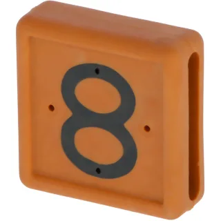 Kerbl Fußbandnummer, 1-stellig 10er Pack braun - 208428