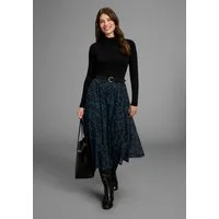 Laura Scott Meshkleid aus elastischer Viskosemischung, figurbetonte Passform, Langarm-Design