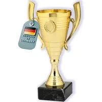 Larius Dekofigur Larius Pokal (22cm, 415g) – universelle Trophäe mit Marmorsockel - B3