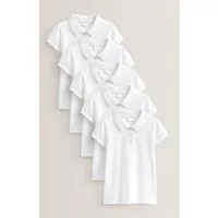 Next Poloshirt Kurzärmelige Polohemden aus Baumwolle im 5er-Pack (5-tlg)