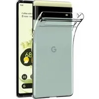 CoolGadget Handyhülle Silikon Handy Hülle Slim für Google Pixel 6 6,4 Zoll, dünne TPU Schutzhülle Case in transparent / durchsichtig