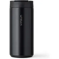 Vinsun Thermobecher Edelstahl Isolierbecher 350ml - Kaffeebecher doppelwandig isoliert, 2-tlg., Edelstahl, BPA frei, auslaufsicher, bruchfest, Kalt- und Heißgetränke