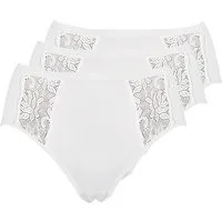Pompadour Taillenslip 3er Pack Damen Maxislip Nostalgie (Packung, 3-St) Zwickel
