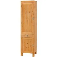 Home affaire Hochschrank Oslo 50 cm breit, in 2 Tiefen, 2 Türen, 1 Schublade, aus massiver Kiefer