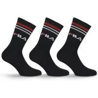 Fila Socken (3 Paar) breites Rippenbündchen, Logoschriftzug, Cotton-Mix