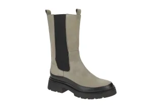 Gabor 91.834.11 Damen Combat Boots oliv/schwarz, Weite F, aus hochwertigem Nu...
