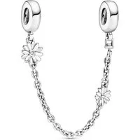 Pandora Bead Silber Sicherheitskette Charm Gänseblümchen