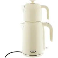 Mulex Wasser-/Teekocher Tee Express, 2200 W, 2-in-1 Wasserkocher mit Teekanne 1,7L + 1 L