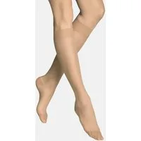 ITEM m6 Kniestrümpfe Invisible 15 DEN Echte Kompression, Nude-Look, ultrahaltbar, leicht, made in Germany