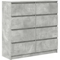 vidaXL Sideboard Sideboard Betongrau 100x35x99 cm Holzwerkstoff (1 St)