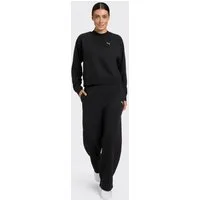 PUMA Trainingsanzug LOUNGEWEAR STANDARD SWEAT SUITT FL CL (2-tlg), zweiteiliges Set, mit Langarm-Oberteil, aus Baumwolle und Polyester