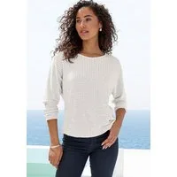 Vivance Langarmshirt aus sommerlicher Strickqualität mit Gummizug im Bund