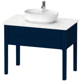 Duravit Luv Konsolenwaschtischunterbau bodenstehend Nachtblau Seidenmatt 938x570x743 mm - LU95640989 LU956409898