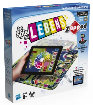 Hasbro 38187100 - Spiel des Lebens Zapped (spielbar mit iPad)