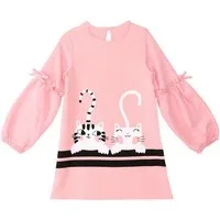 Denokids Midikleid Cute Friends Mädchen (1-tlg) Bekleidung, Outfit, Dress, Robe, Midikleid