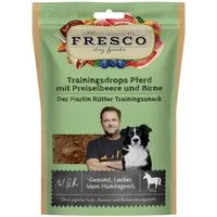 Fresco Dog Martin Rütter Trainingsdrops Pferd mit Preiselbeere und Birne 150 g, Nassfutter für: Hund