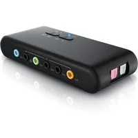 CSL Extern, für bis zu 8 Lautsprecher, analoge und digitale Audiogeräte USB-Soundkarte 7.1 Surround, Aufnahme und Wiedergabe, Dynamic 3D Surround, Treiber