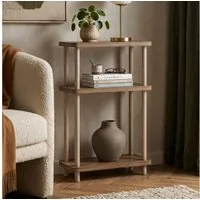 en.casa Standregal, »Nampernu« mit 3 Ebenen 62x40x18 cm Holzoptik