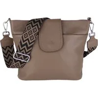 MIRROSI Umhängetasche Damen, Crossbody Bag, Echtleder Made in Italy (1 Tasche mit 1 oder 2 Gurte), verstellbaren Schulterriemen), 30x24,50x9cm (BXHXT) viel Stauraum