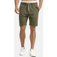 Indicode Chinoshorts Herren Stoufville Chino Shorts Herrenshorts aus elastischer Baumwoll-Qualität, mit Kordelzug