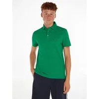 Tommy Hilfiger Poloshirt 1985 SLIM POLO mit Piqué-Struktur und Stickerei meliert, casual, slim fit, Baumwollmix, Polokragen